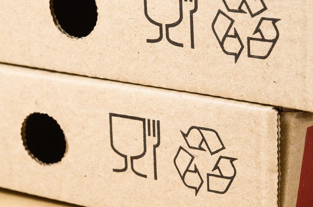 Packaging With Recycle Symbol